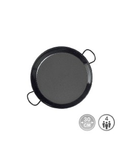 paellera tradicional de acero esmaltado ø30 cm (4 personas)