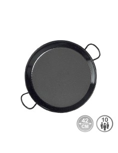 paellera tradicional de acero esmaltado ø42 cm (10 personas)