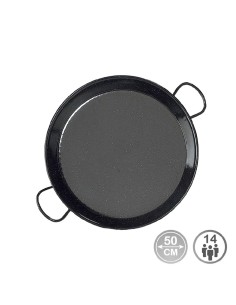 paellera tradicional de acero esmaltado ø50 cm (14 personas)