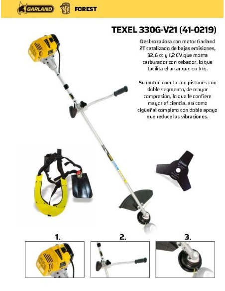 desbrozadora garland texel 330 g-v21