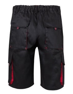bermuda bicolor negro/rojo talla 44