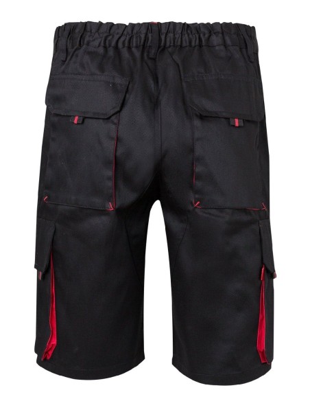 bermuda bicolor negro/rojo talla 44