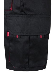 bermuda bicolor negro/rojo talla 44 2