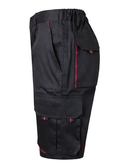 bermuda bicolor negro/rojo talla 44