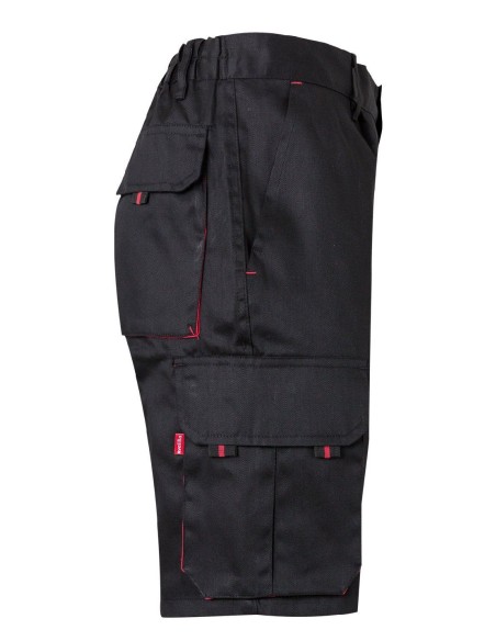 bermuda bicolor negro/rojo talla 44