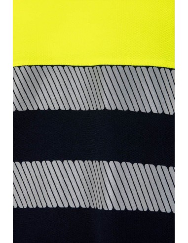 camiseta algodón bicolor mc rs azul navy talla s