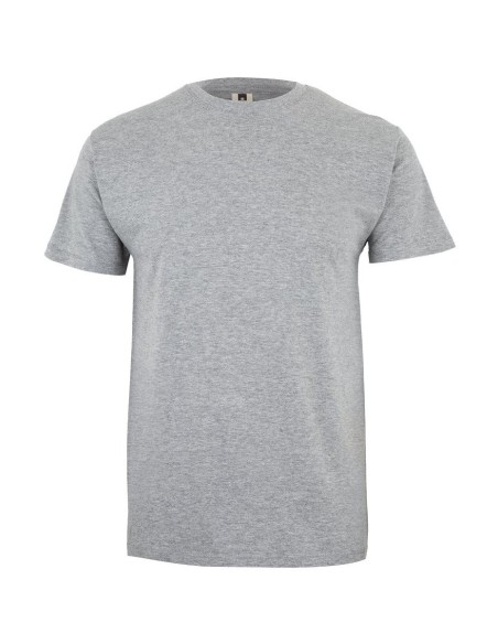 camiseta manga corta 155 heather grey talla xl