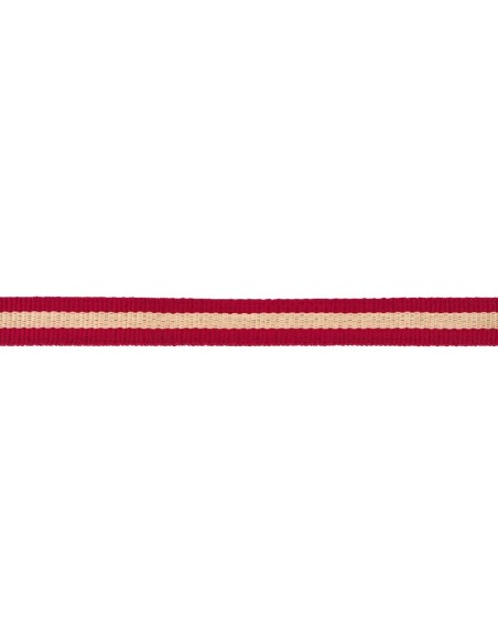 cabezada hippo de nylon full burdeos / beige