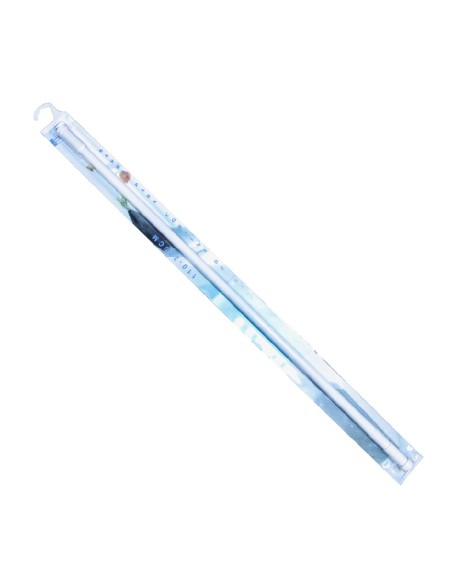 barra cortina baño 110-200cm blanca