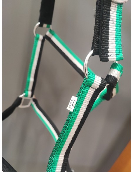 cabezada cuadra nylon full talla 3 caballos colores surtidos
