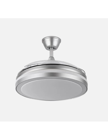 ventilador dc esparta 72w 6120lm plata 3 aspas 107 6 velocidades