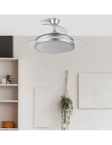 ventilador dc esparta 72w 6120lm plata 3 aspas 107 6 velocidades