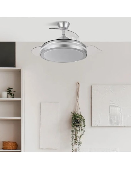 ventilador dc esparta 72w 6120lm plata 3 aspas 107 6 velocidades