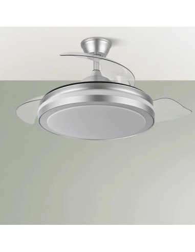 ventilador dc esparta 72w 6120lm plata 3 aspas 107 6 velocidades