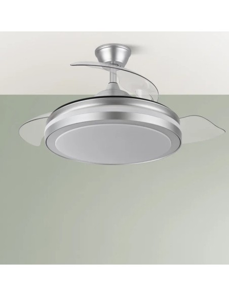 ventilador dc esparta 72w 6120lm plata 3 aspas 107 6 velocidades