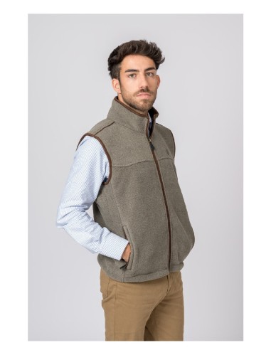 chaleco polar berlin gris talla m