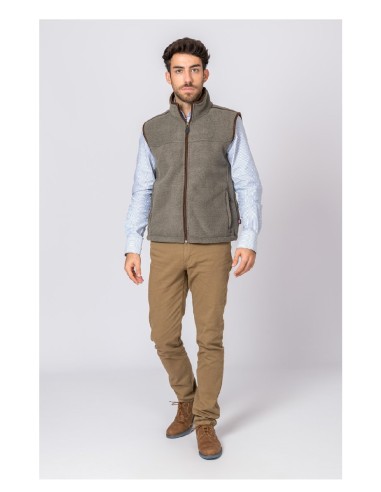 chaleco polar berlin gris talla m