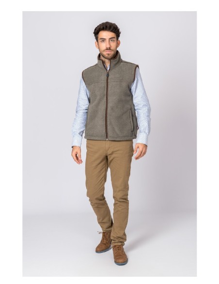 chaleco polar berlin gris talla 3xl