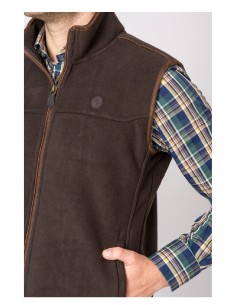 chaleco polar berlin marron talla m 2