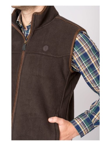 chaleco polar berlin marron talla m