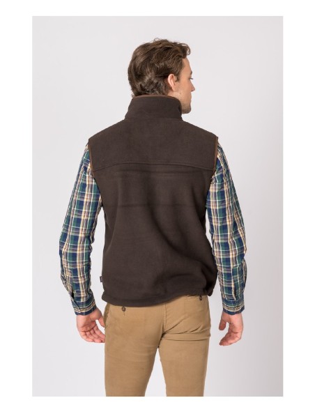 chaleco polar berlin marron talla m