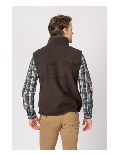 chaleco polar berlin marron talla l