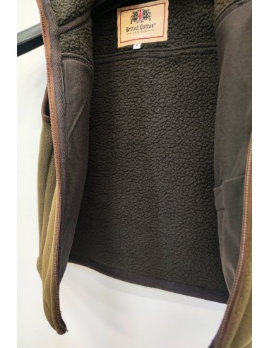 chaleco polar niño camel olive talla 10