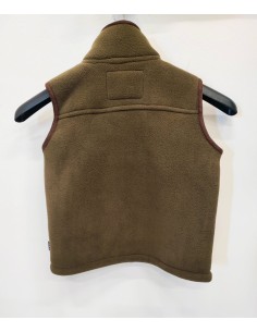 chaleco polar niño camel olive talla 2 2
