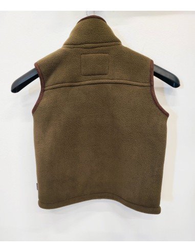 chaleco polar niño camel olive talla 4