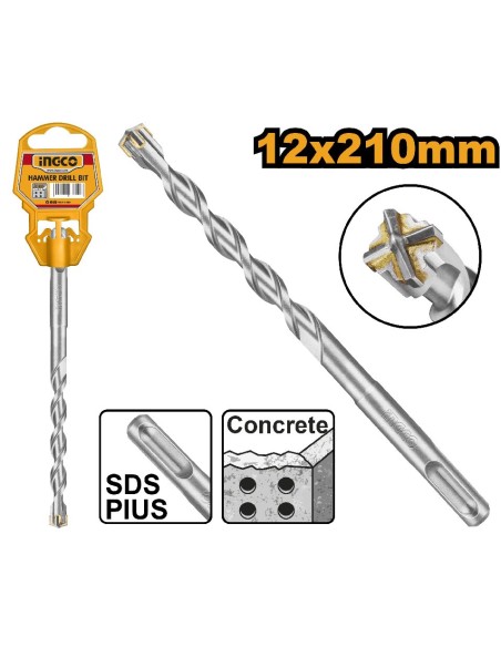 broca hormigon sds plus 12x210mm 1237