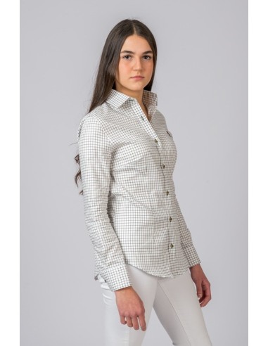 camisa cuadros verde marron mujer bc talla 2xl a55