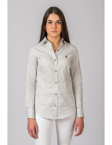 camisa cuadros verde marron mujer bc talla 2xl a55