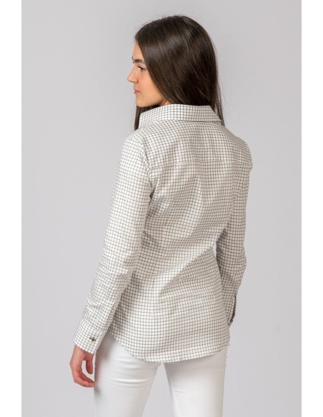 camisa cuadros verde marron mujer bc talla 2xl a55