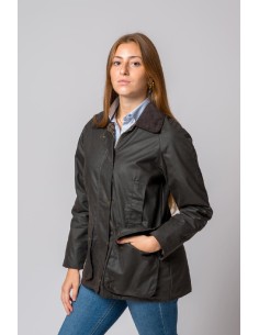 chaqueta encerada woman wax marron talla s 2
