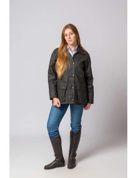 chaqueta encerada woman wax marron talla s