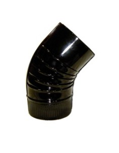 codo 45º esmaltado n.g agrafado 125mm  esp.0.6