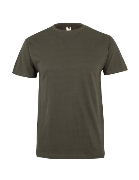 camiseta manga corta 155 khaki greem talla s