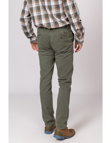 pantalon chino classic british cotton kaki t. 42