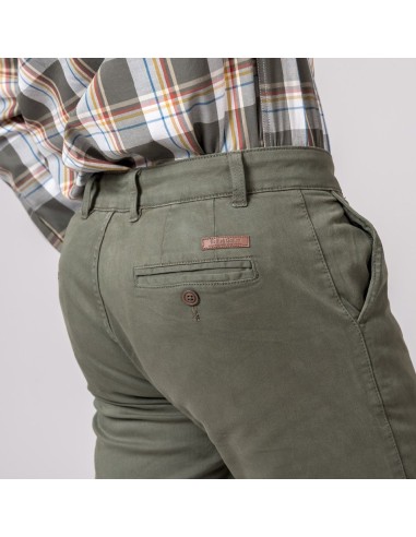 pantalon chino classic british cotton kaki t. 48