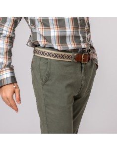 pantalon chino classic british cotton kaki t. 52