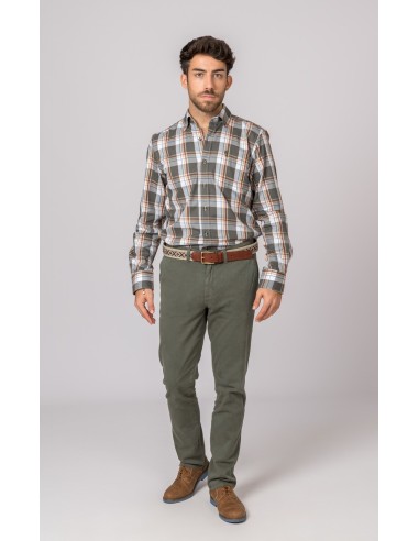 pantalon chino classic british cotton kaki t. 52