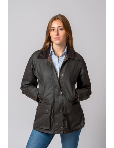 chaqueta encerada woman wax marron talla xs