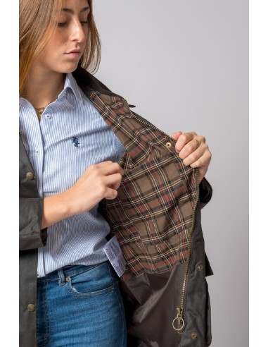 chaqueta encerada woman wax marron talla xs