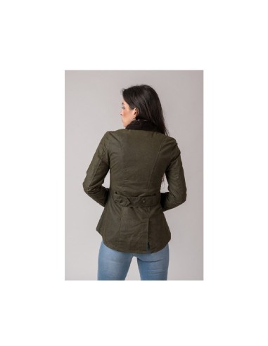chaqueta encerada ladies amble  verde talla 2xl