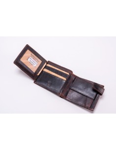 cartera piel rombos azul y rojo 2