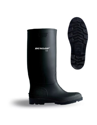 dunlop bota de agua pvc caña alta negra talla 41