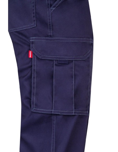 pantalon stretch multibolsillos azul marino t.48