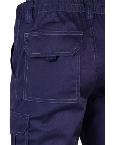 pantalon stretch multibolsillos azul marino t.48
