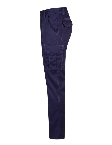 pantalon stretch multibolsillos azul marino t.52