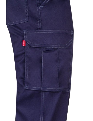 pantalon stretch multibolsillos azul marino t.52